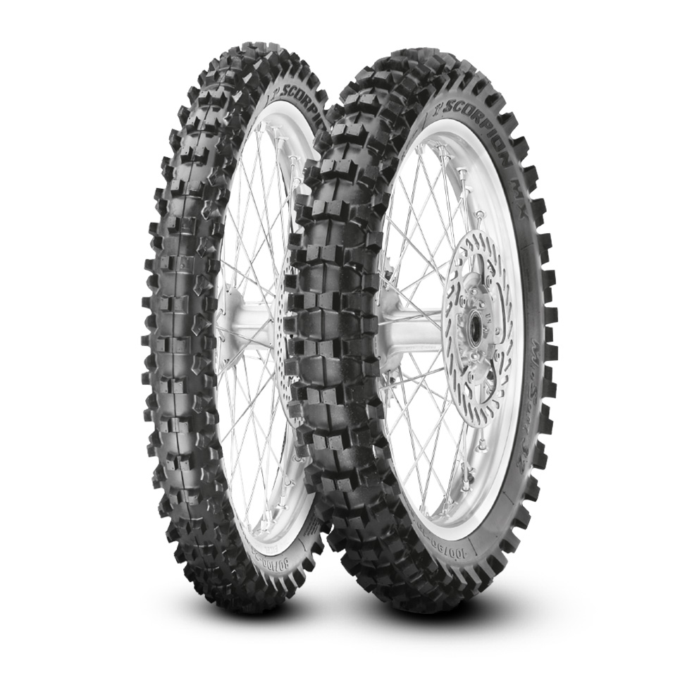 Мотошина передняя (front) 60/100 R12 Pirelli Scorpion MX32 Mid Soft 36M TT NHS 2023