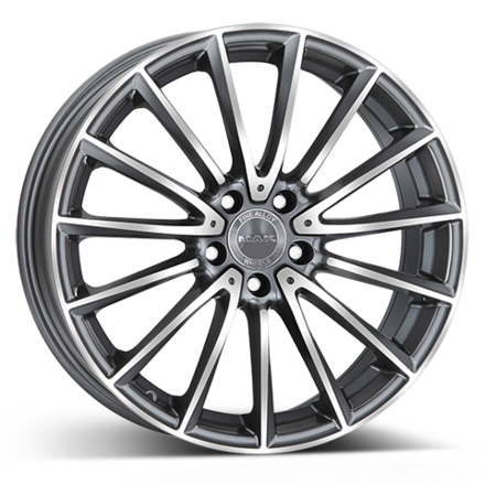 R19 5x112 8J ET48 D66,6 MAK Komet Gun Metallic Mirror Face