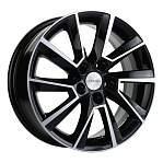 R16 5x100 6J ET45 D57,1 Khomen KHW1604 (Fabia/Polo) Black-FP