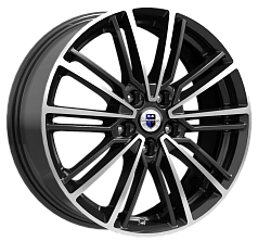 Диск R17 5x112 7J ET45 D66,6 К&К Эрфурт (КС898) алмаз чёрный 