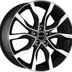 Диск R20 5x108 8,5J ET45 D63,4 MAK Highlands Black Mirror
