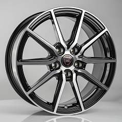 Диск R17 5x114,3 7J ET38 D67,1 NZ Wheels R-03 BKF