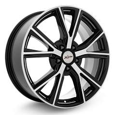 Диск R18 5x108 7,5J ET50 D63,35 X'trike X-122 BK/FP