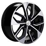 R17 5x108 7J ET40 D54,1 Khomen KHW1703 (ZV 17_Москвич 3) Black-FP