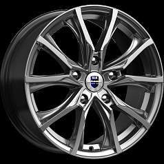 Диск R17 5x100 7,5J ET45 D56,1 K&K Твист (КС697M) дарк платинум
