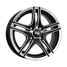 Диск R13 4x108 5J ET40 d67,1 K&K Омаxа алмаз черный (КС618)