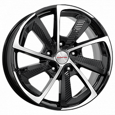 Диск R18 5x130 8J ET43 84,1 K&K C,T,G, (КС687) алмаз черный
