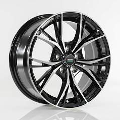 Диск R15 5x100 6,5J ET38 D57,1 Megami MGM-41 BKF