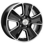 R16 5x114,3 6,5J ET46 D67,1 Khomen KHW1601 (ZV 16_ASX) Black-FP