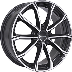 шина - euro-diski.ru Шины R16 5x112 6,5J ET48 D57,1 MAK DaVinci Black Mirror