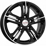 R15 5x114,3 6J ET50 67,1 K&K Trinity-оригинал (КС615) алмаз черный 