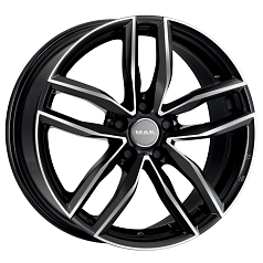 шина - euro-diski.ru Шины R19 5x112 8J ET26 D66,45 MAK Sarthe Black Mirror