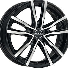 Диск R18 5x112 8J ET50 D57,1 MAK Milano Black Mirror