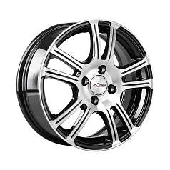 Диск R15 4x100 6,0J ET35 D67,1 X'trike X-105М BK/FP