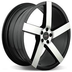 Диск R19 5x120 8,5J ET15 D74,1 Vissol V-080L Black-With-Machined-Face