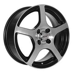 Диск R15 4x108 6J ET45 D63,35 X'trike X-118 BK/FP
