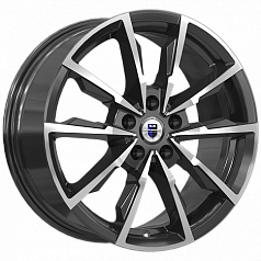 Диск R17 5x114,3 7,5J ET35 D67,1 К&К Меренге (КС902) алмаз чёрный 