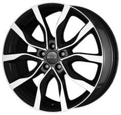 Шины R17 5x112 8J ET42 D66,5 Mak Koln Black Mirror 