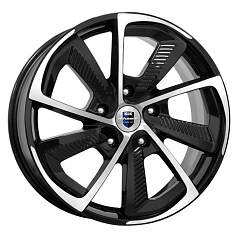 Диск R18 5x114 8J ET45 D67,1 K&K C,T,G, (КС687) алмаз черный