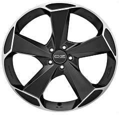 Диск R20 5x108 9,5J ET36 D63,4 OZ Aspen HLT Matt Black Diamond Cut