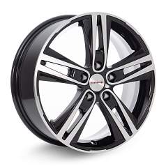 Диск R17 5x112 6,5J ET33 D57,1 K&K Прайм (КС721) Алмаз черный Оригинал