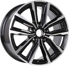 Диск R17 5x114,3 7,5J ET45 D66,1 K&K Лацио Алмаз черный