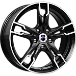 R17 4x100 7J ET43 60,1 Rapid Солар Алмаз чёрный