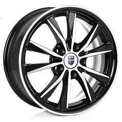 Диск R16 5x114,3 6,5J ET43 D67,1 K&K Спайдер (КС649) алмаз чёрный