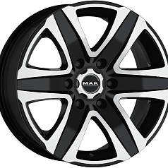 Шины R18 6x130 8J ET53 D84,1 MAK Stone 6 Black Mirror 