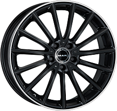 Шины R17 5x112 7,5J ET48 D66,6 MAK Komet Gloss Black Mirror Ring