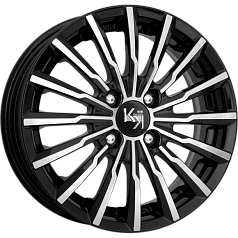 Диск R17 4x100 7J ET43 60,1 Rapid Акцент Алмаз чёрный